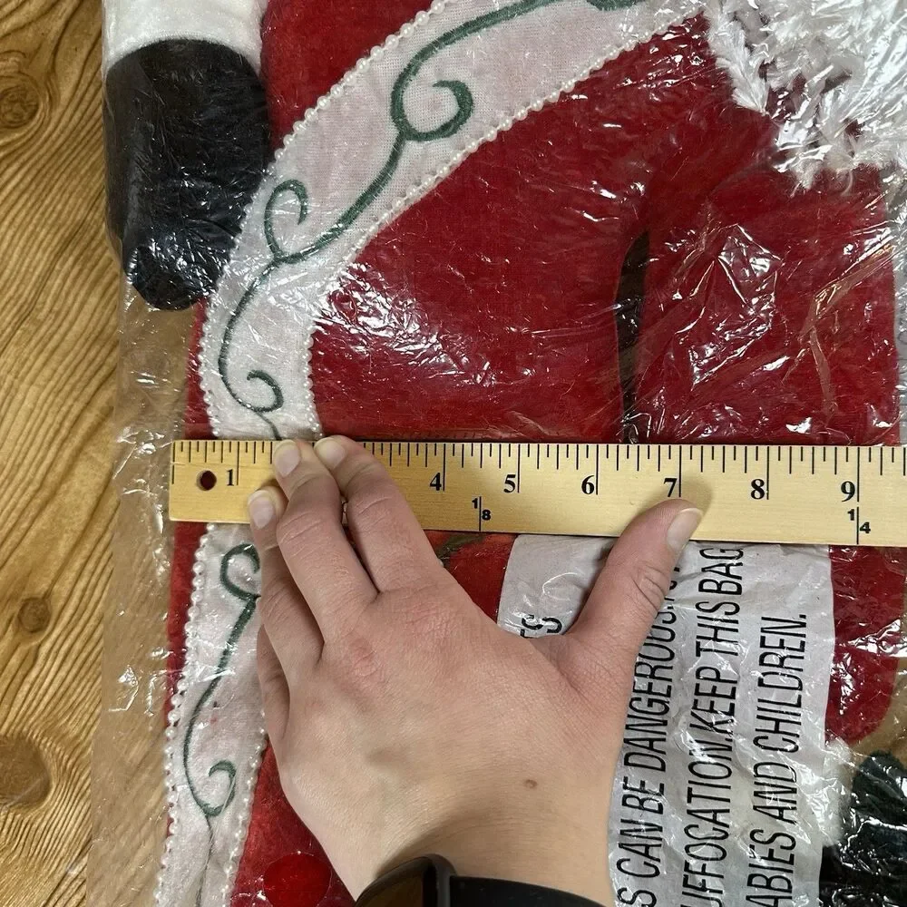 Santa Clause Door‎ Draft Stopper Fleece Plush Weighted 34”
